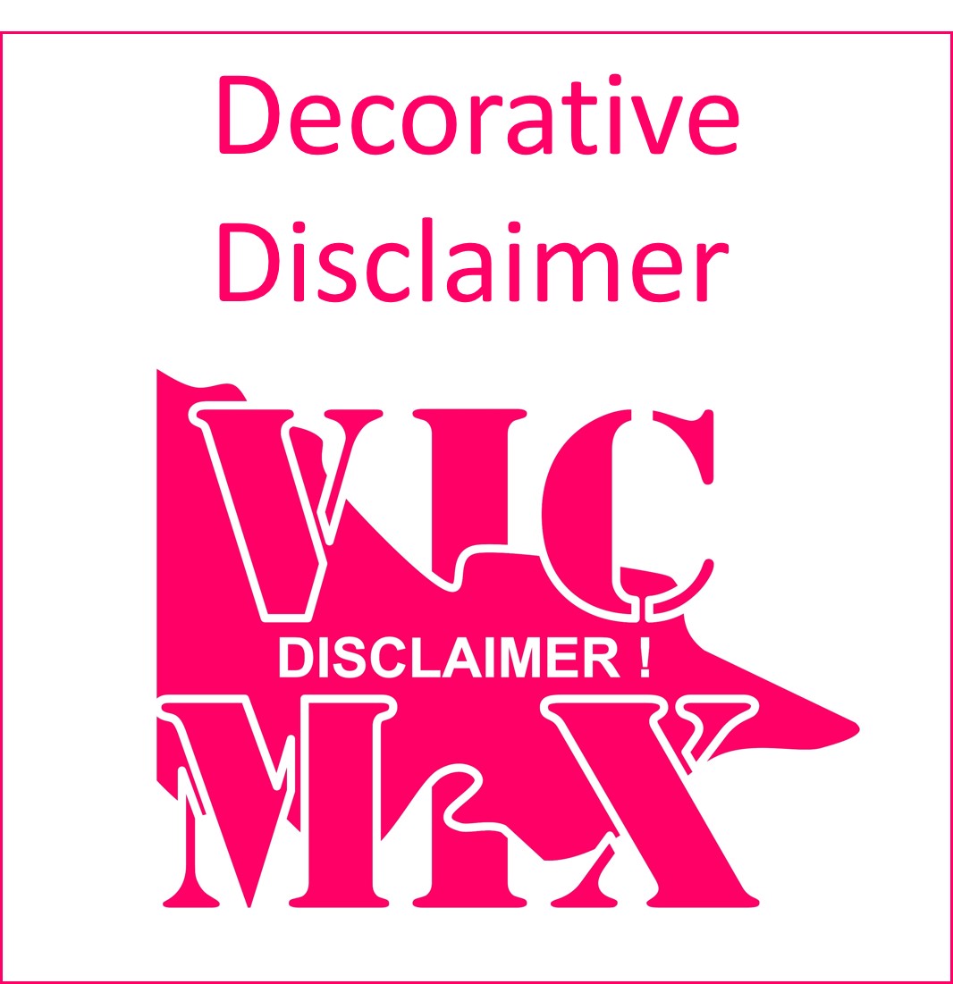 Decorative Disclaimer